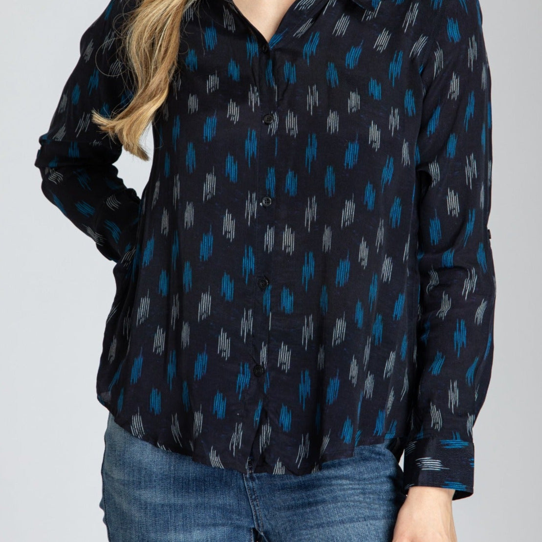 Button-up With Roll-up Sleeve