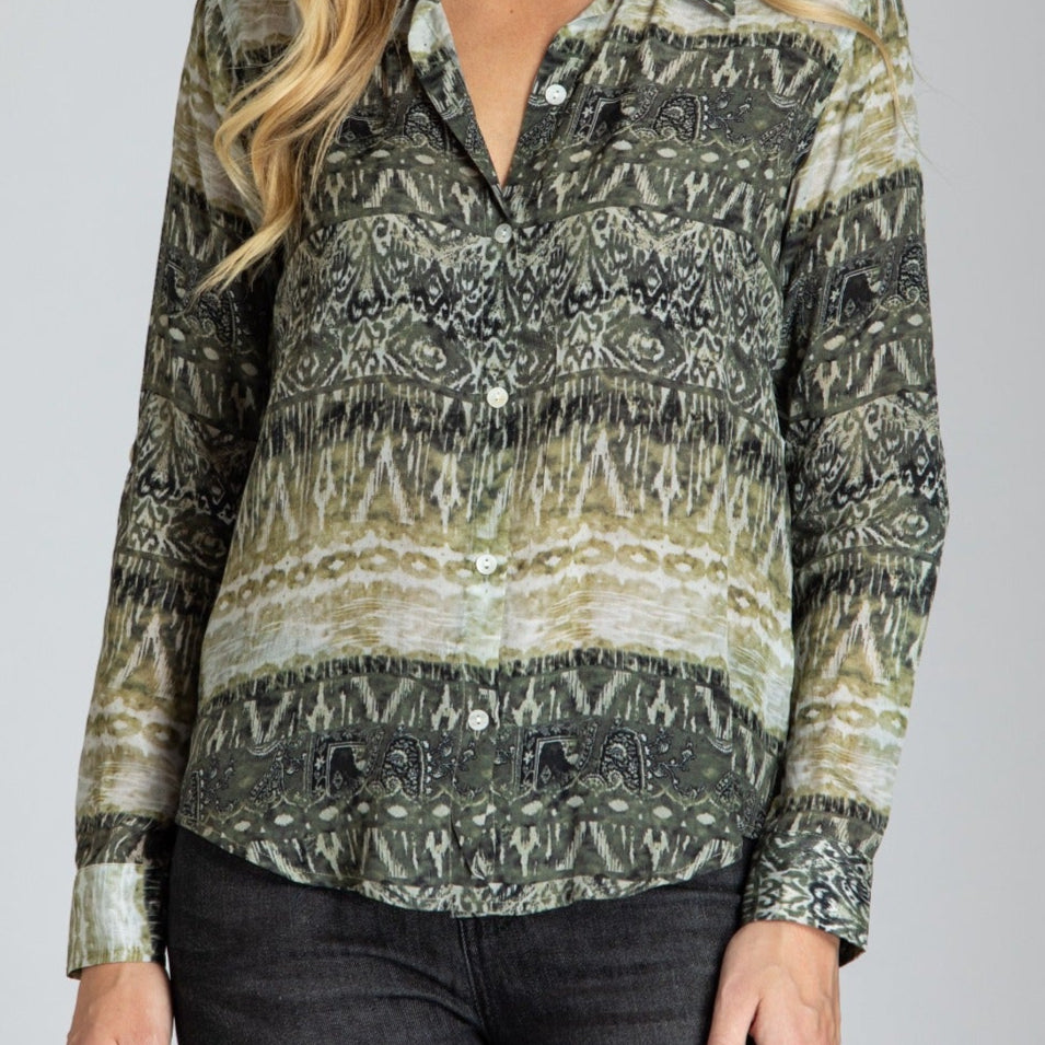Button-up With Roll-up Sleeve