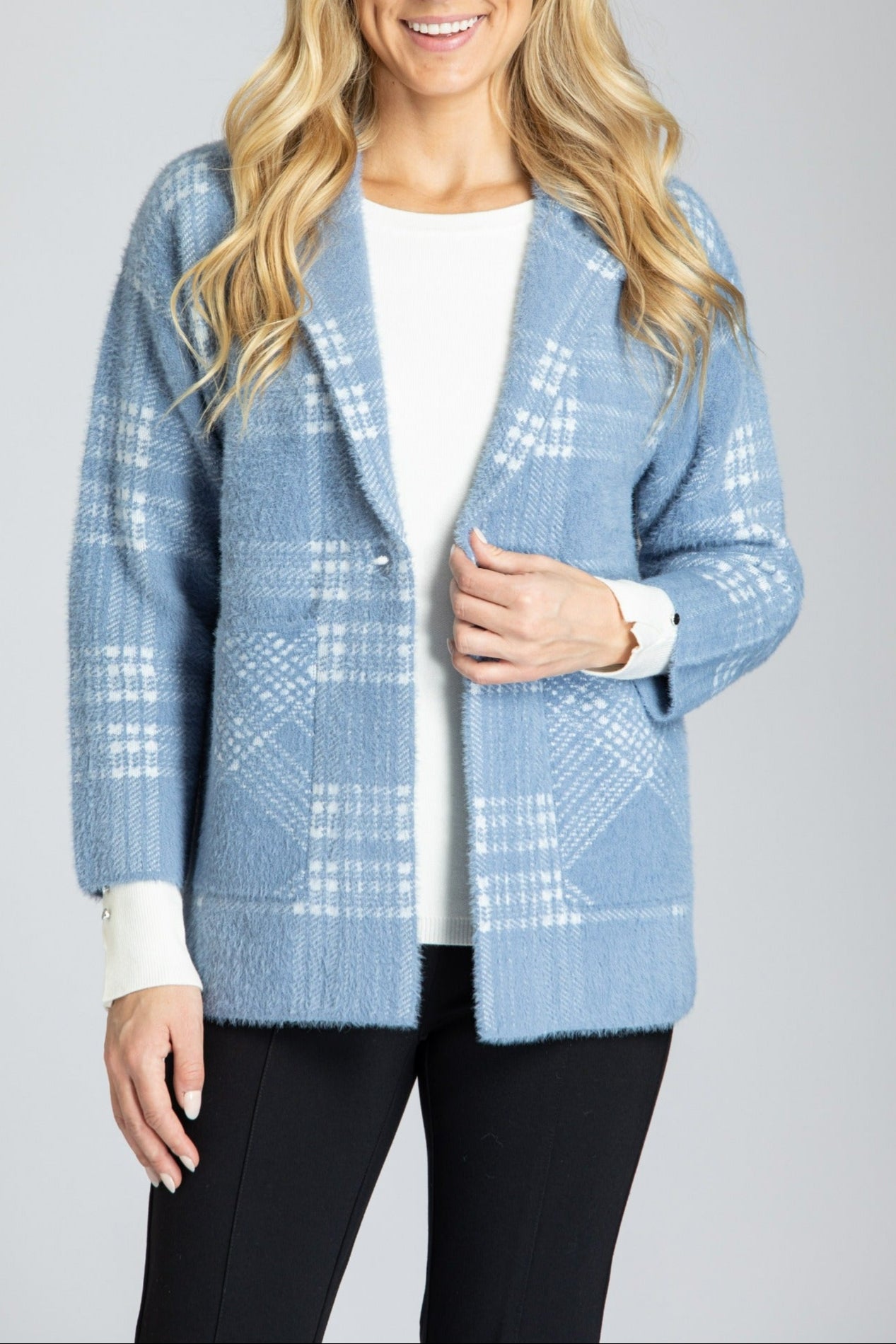 Plush One Button Cozy Coat APNY