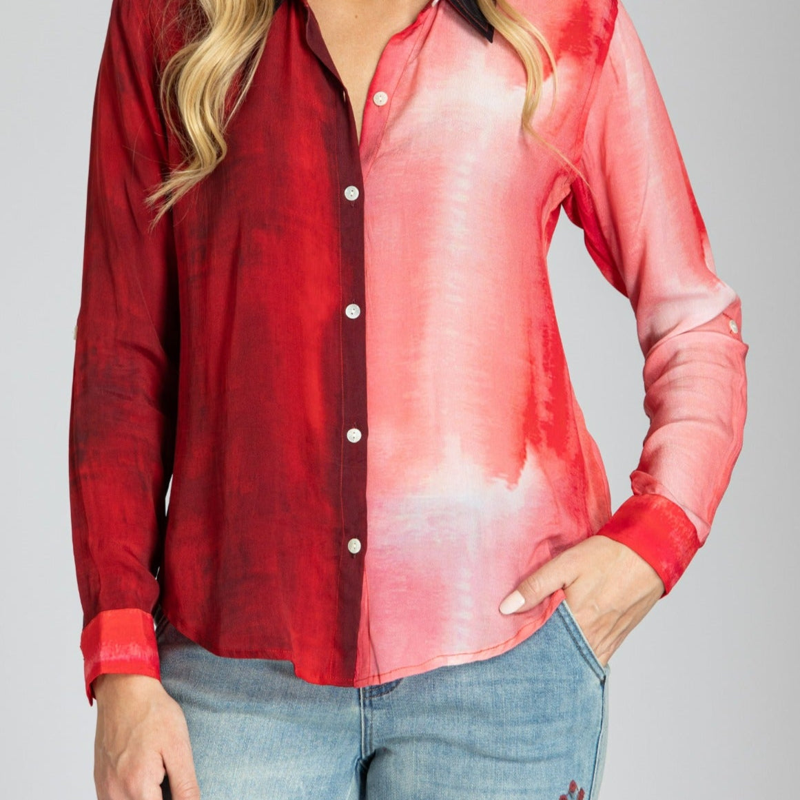 Button-up With Roll-up Sleeve