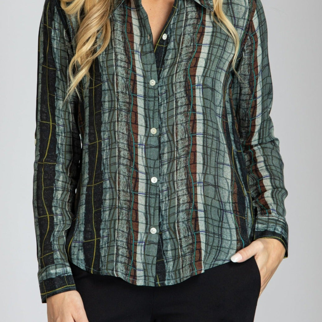 Button-up With Roll-up Sleeve