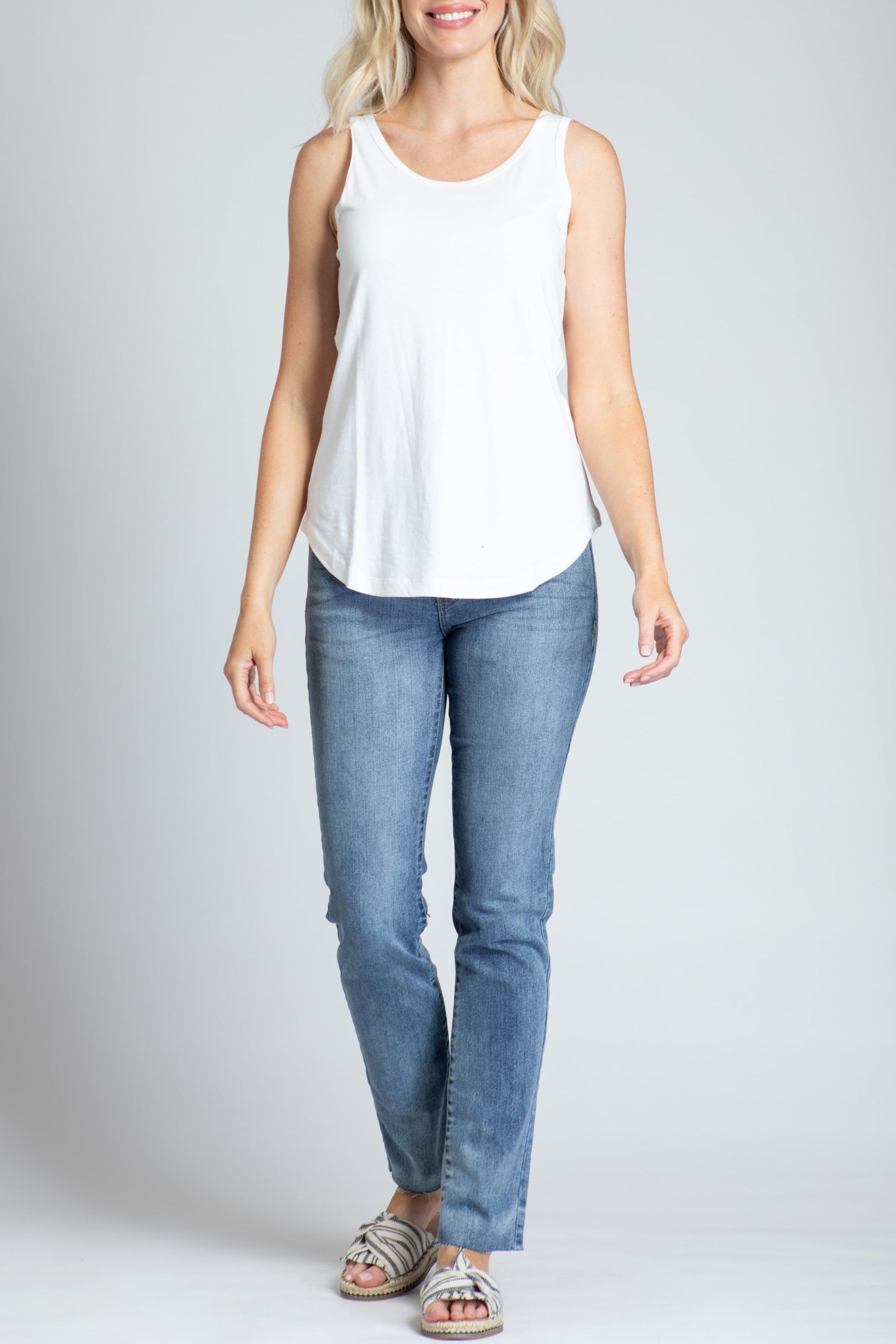 Perfect Fit Tank - White | full