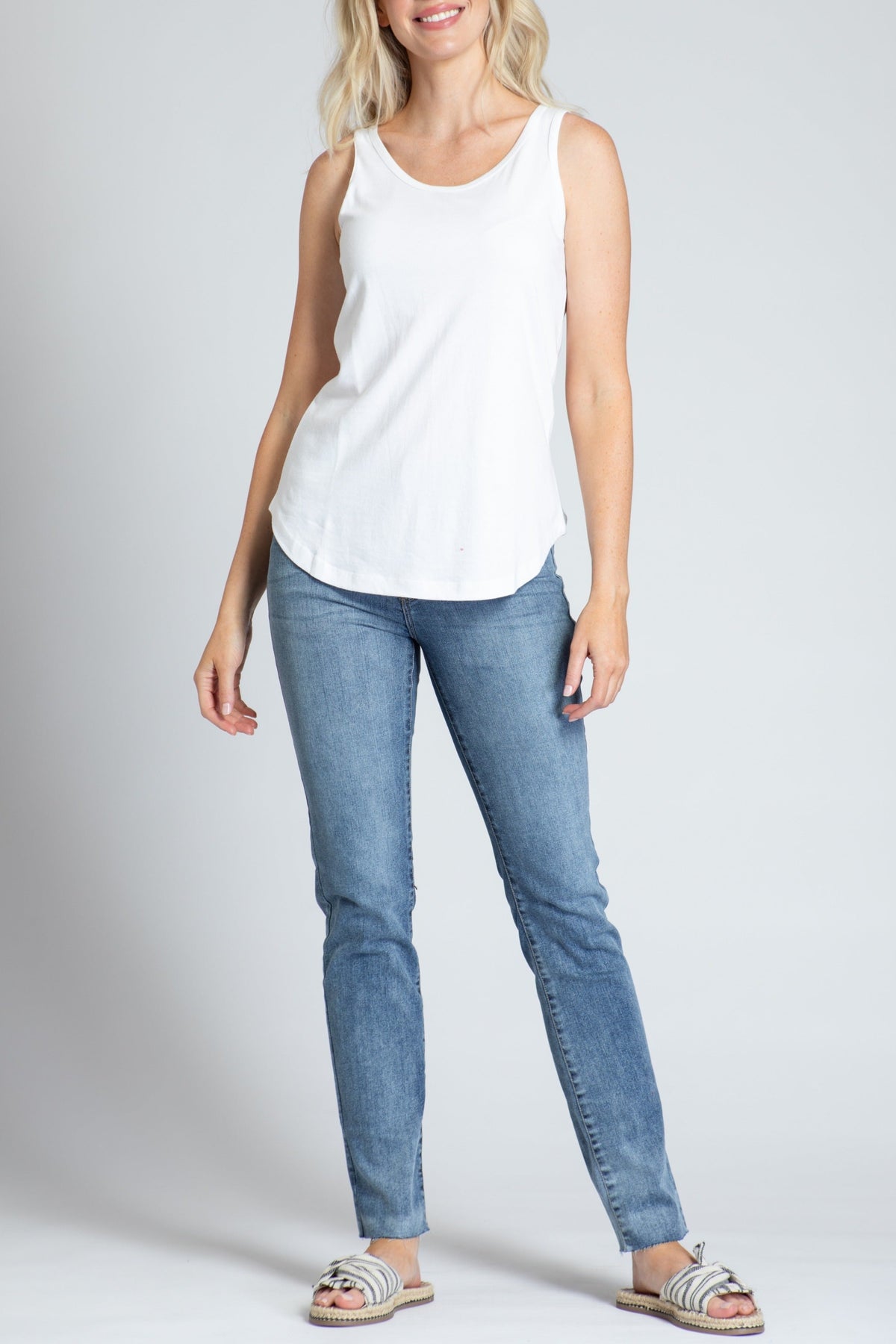 Perfect Fit Tank - White | full