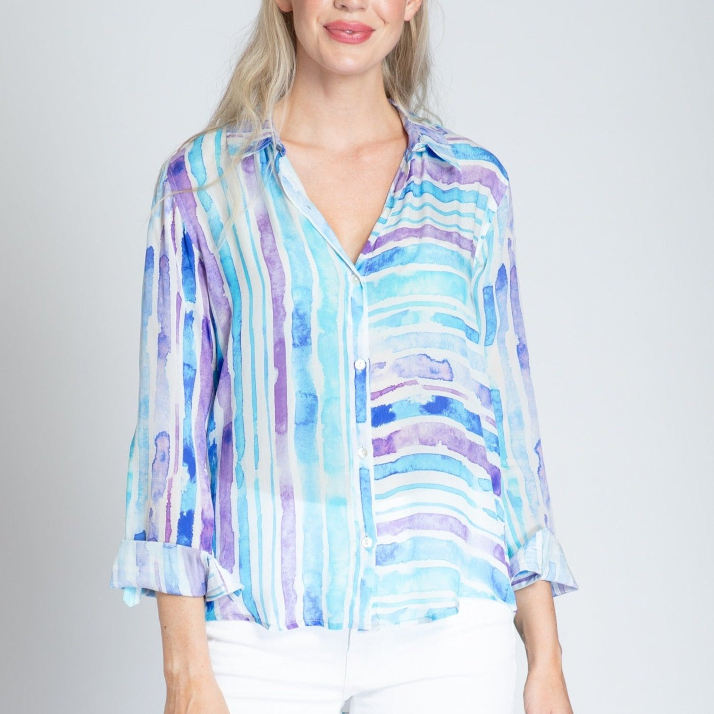 Button-up With Roll-up Sleeve