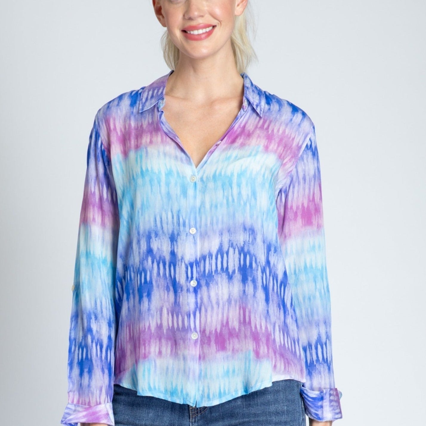 Button-up With Roll-up Sleeve