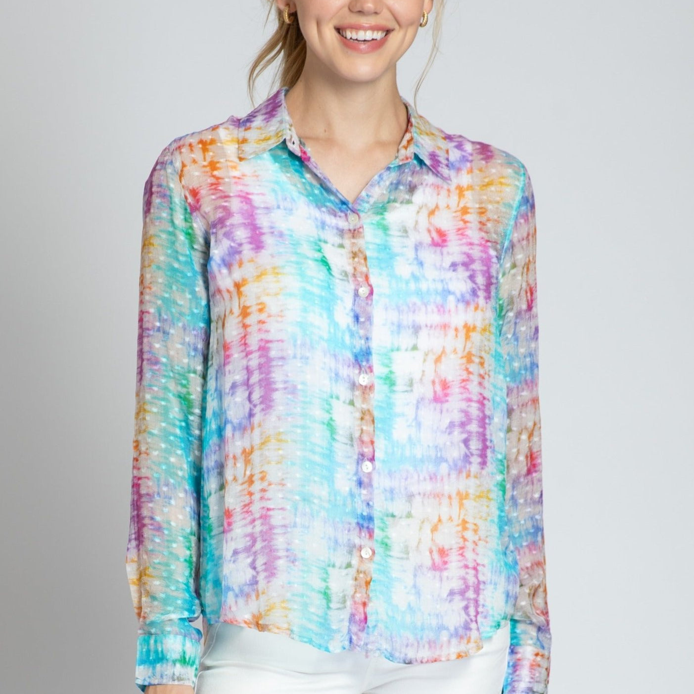 Button-up With Roll-up Sleeve