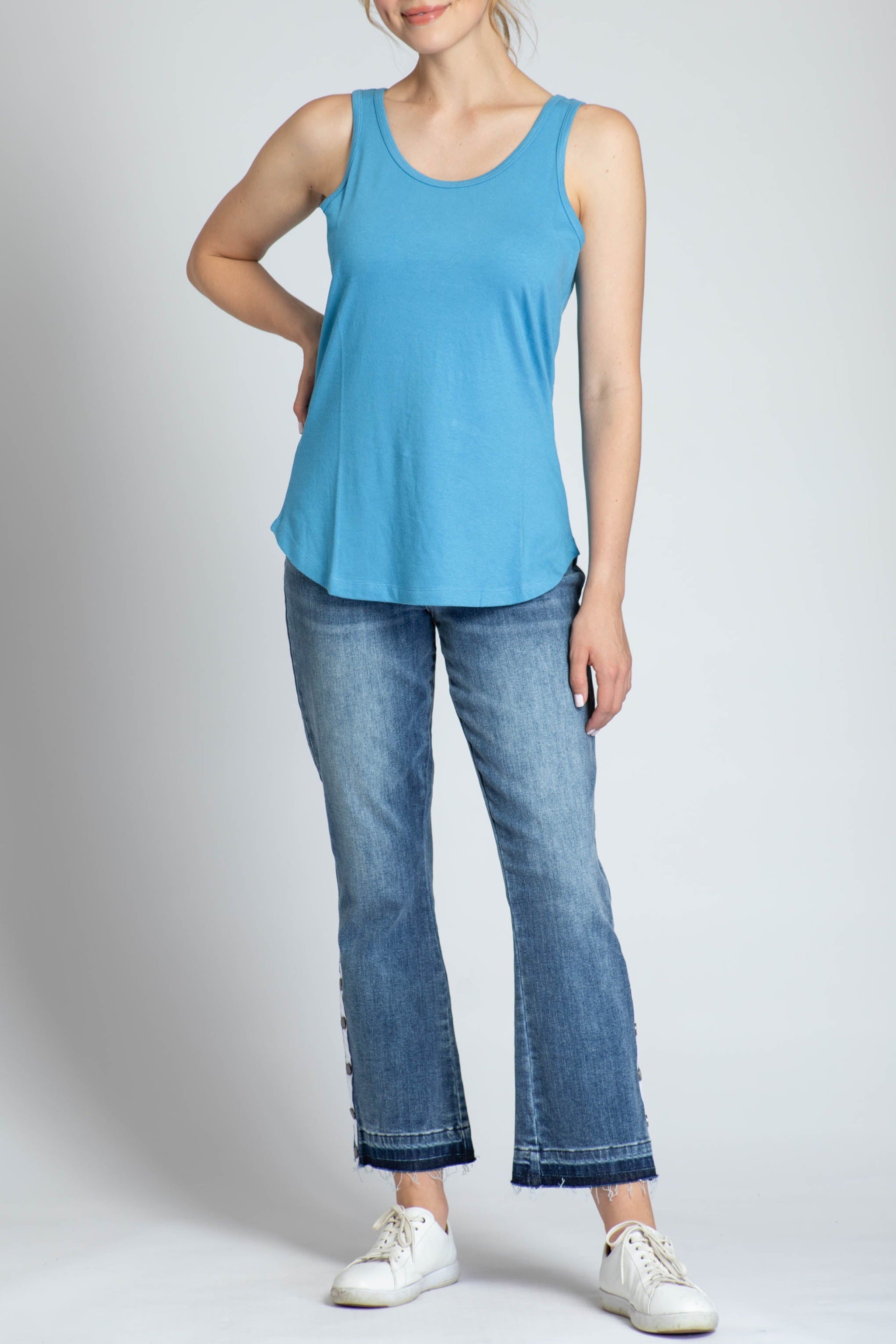 Perfect Fit Tank - Turquoise | full