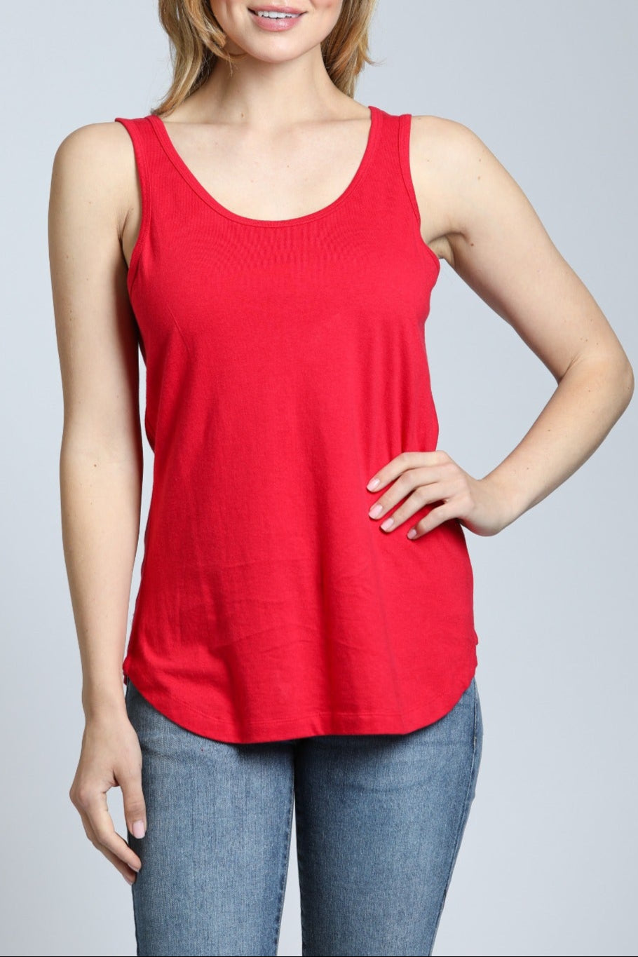 Perfect Fit Tank - red | front side