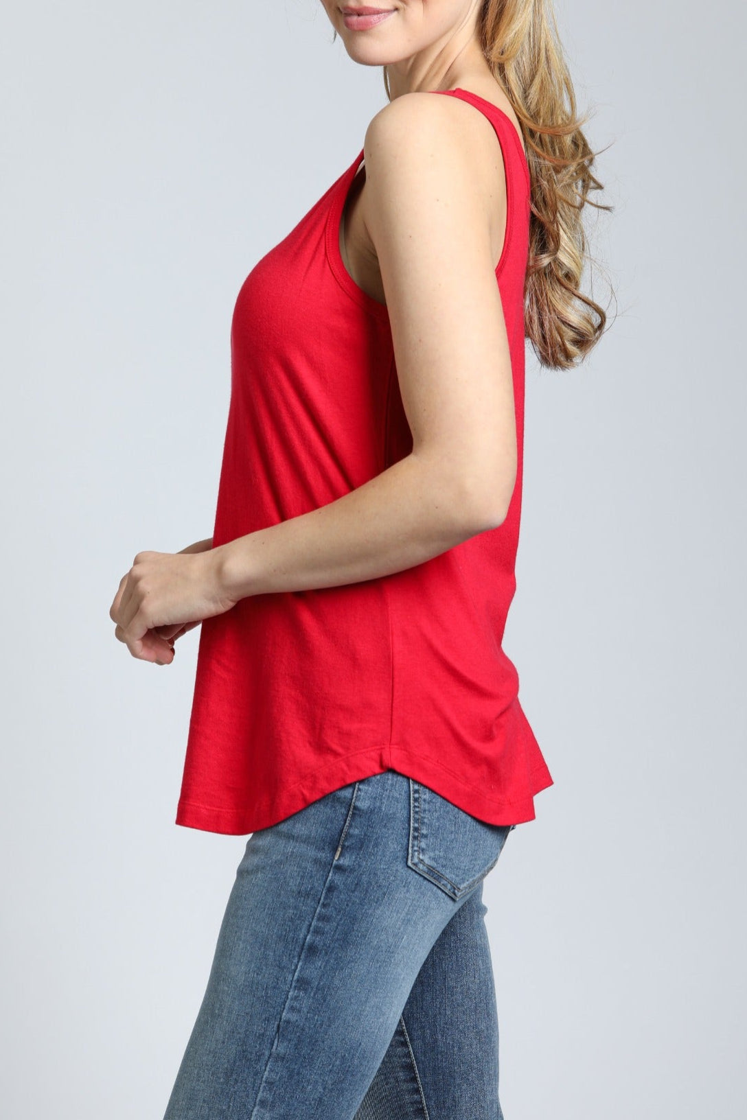 Perfect Fit Tank - red | left side
