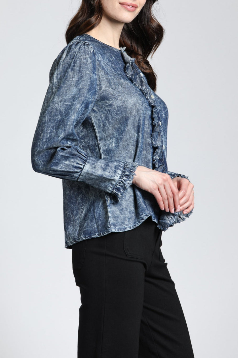 Moon Wash Puff Sleeve Top | right side