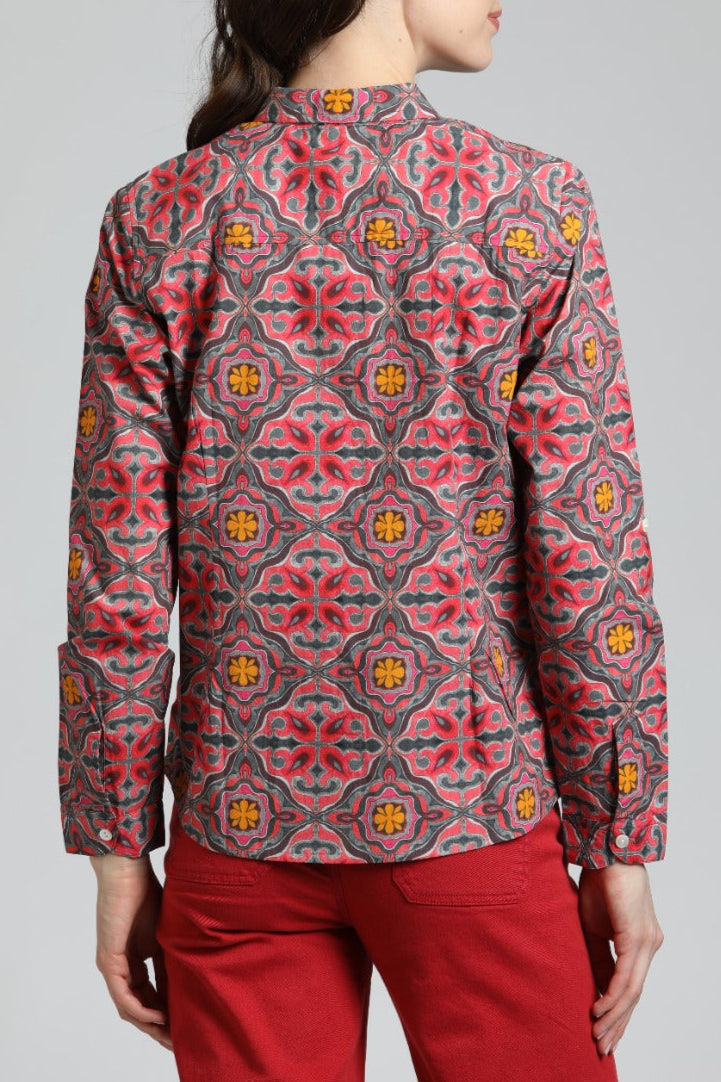 Decorative Paisley Medallion Print - Classic Button-up Shirt | back side