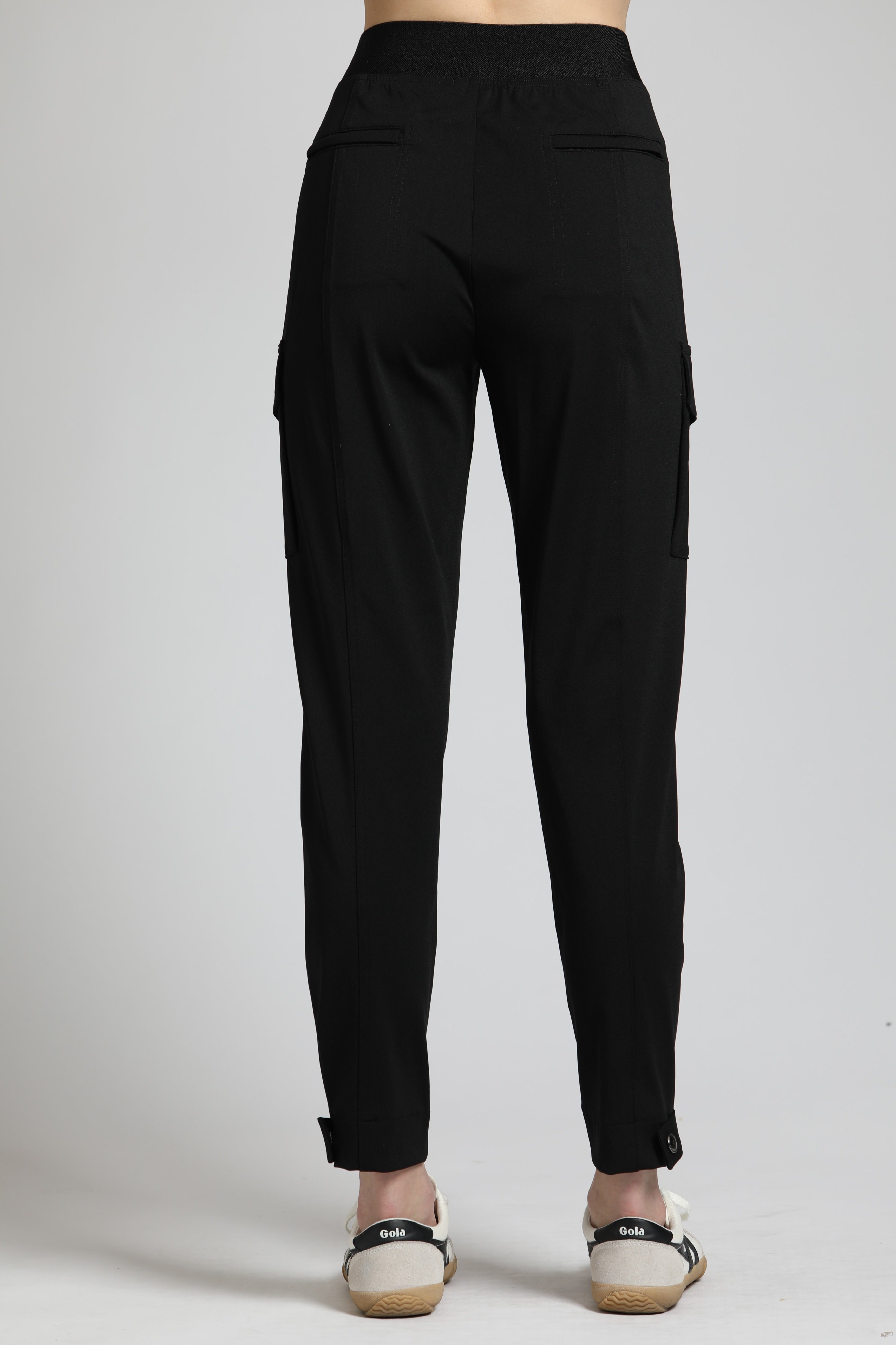 Black Ponte Pull-On Cargo Pant | back side