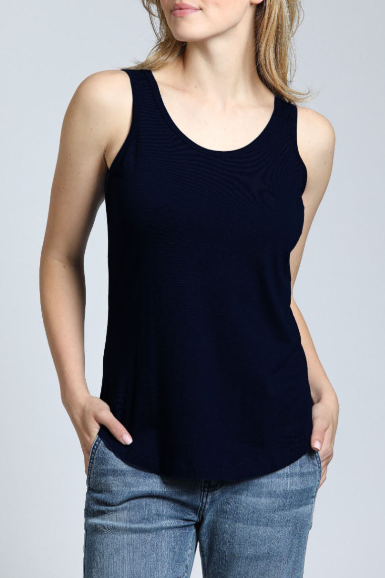 Perfect Fit Tank -Black | front side