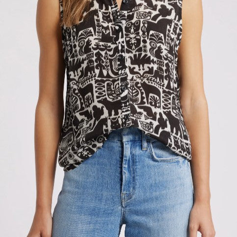 Button Up Tank Top