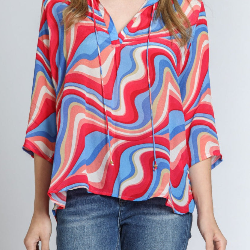 V-Neck With Tassel
