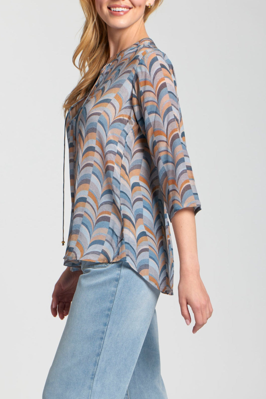 abc V-neck With Tassel