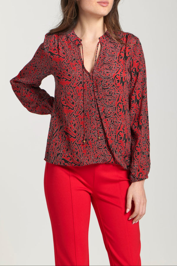 Crossover Top With Tassel