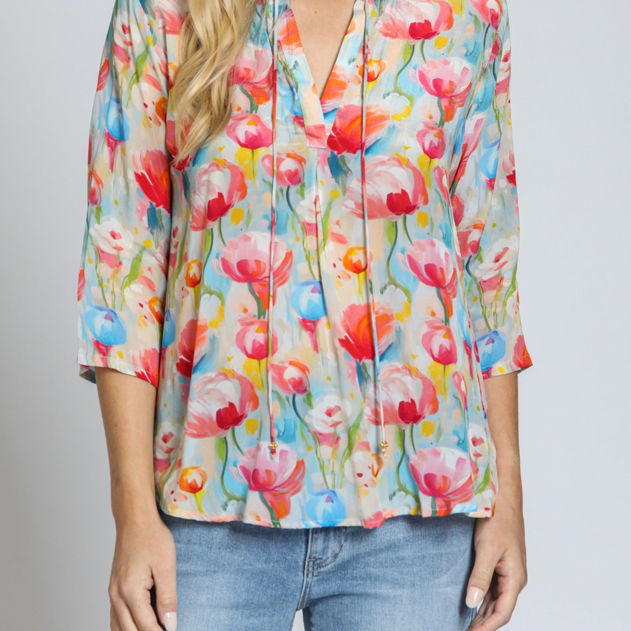 V-Neck With Tassel