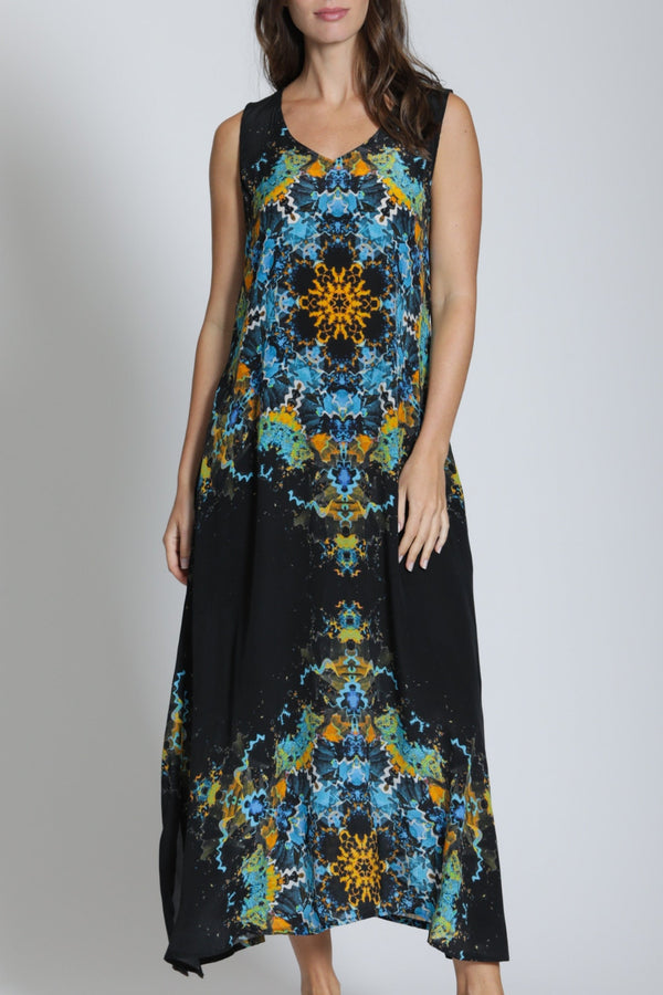 V-neck Tank Long Dress