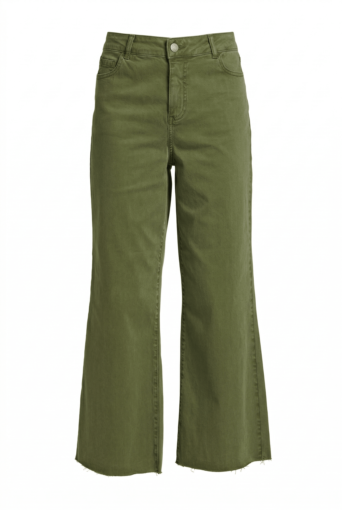 Green pants on a white background