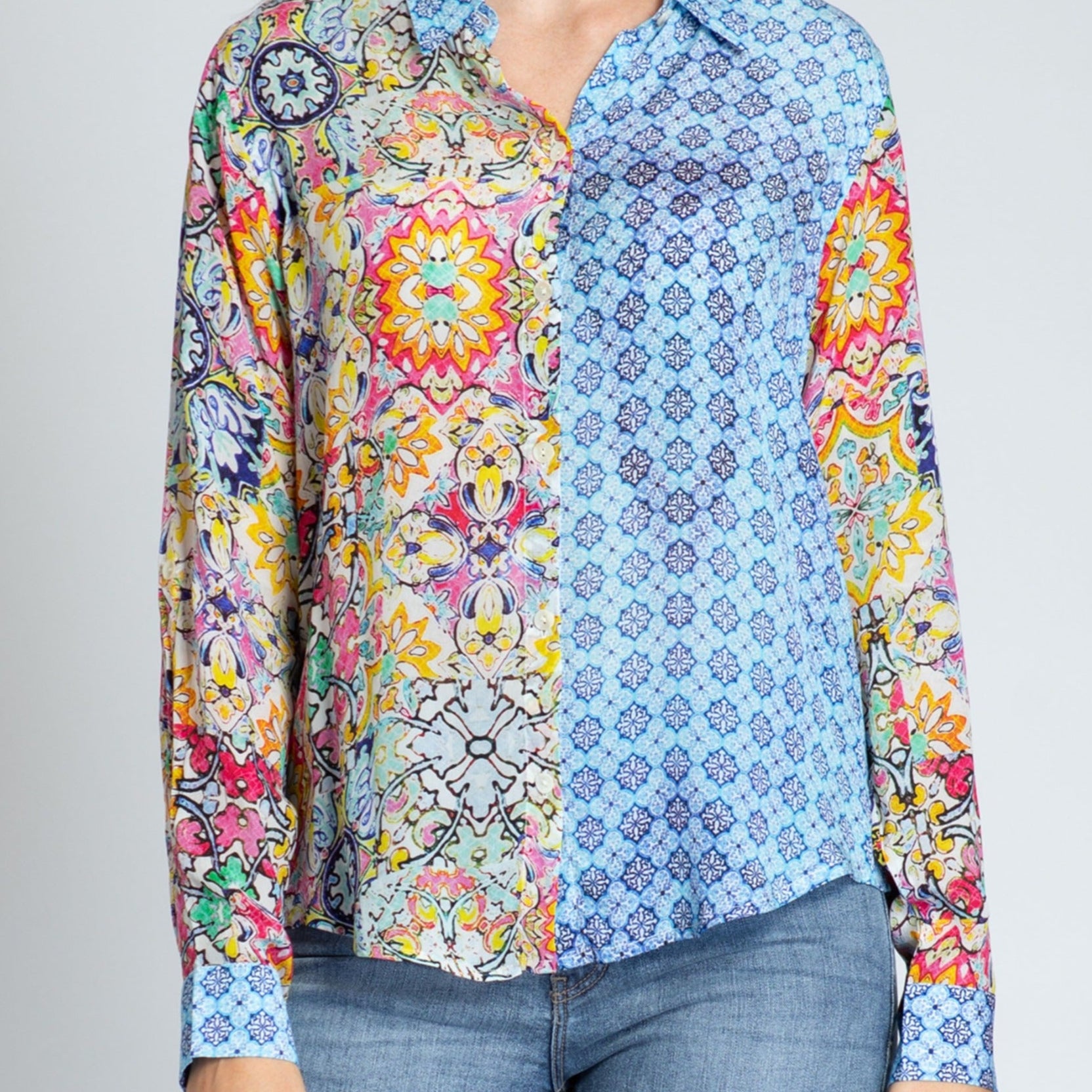 Button-up With Roll-up Sleeve
