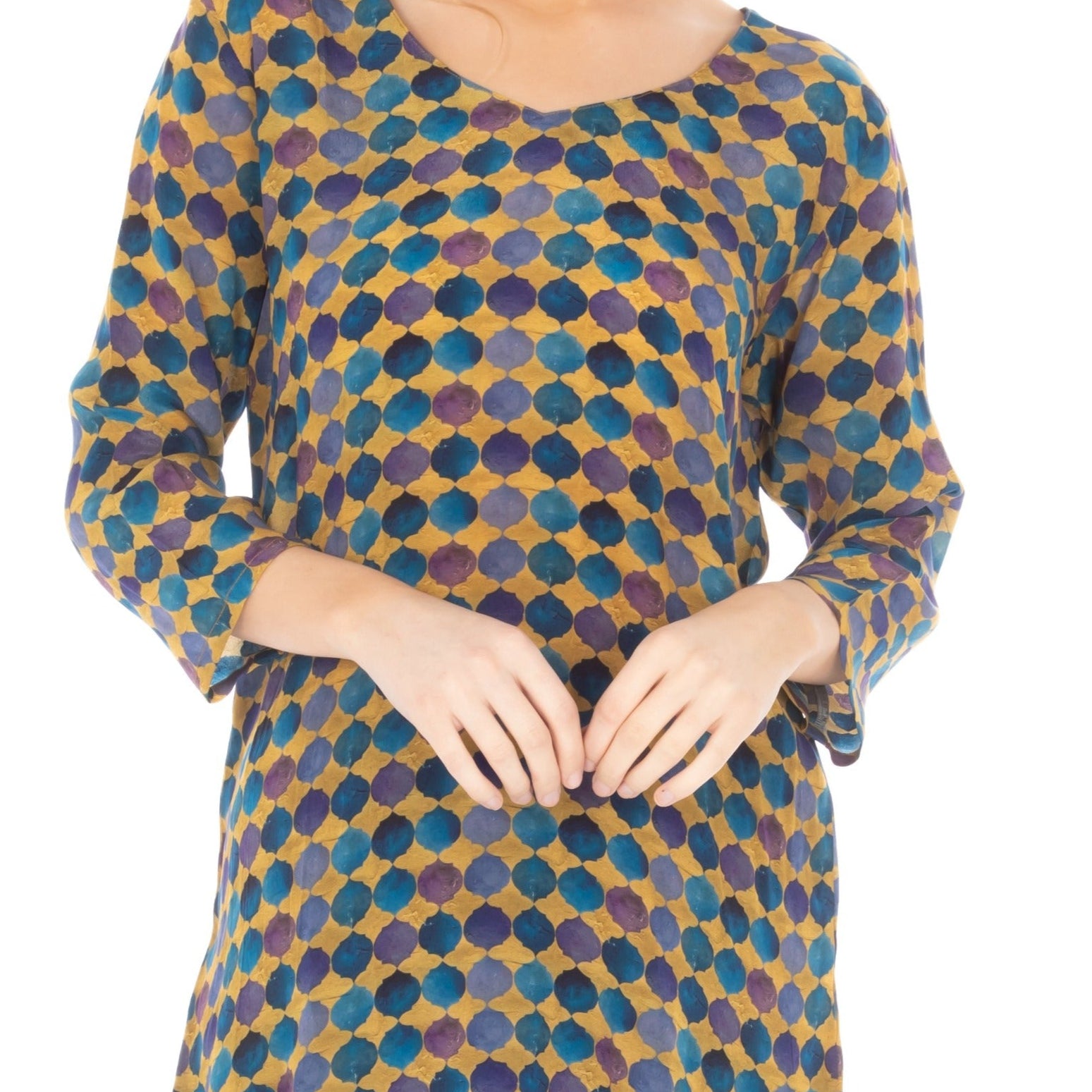 V-Neck With Sleeve Top