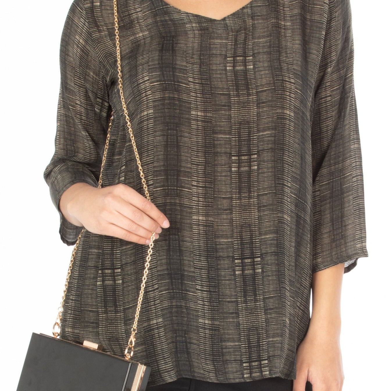 V-Neck With Sleeve Top