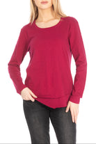 Long Sleeve With Asymmetrical Hem APNY