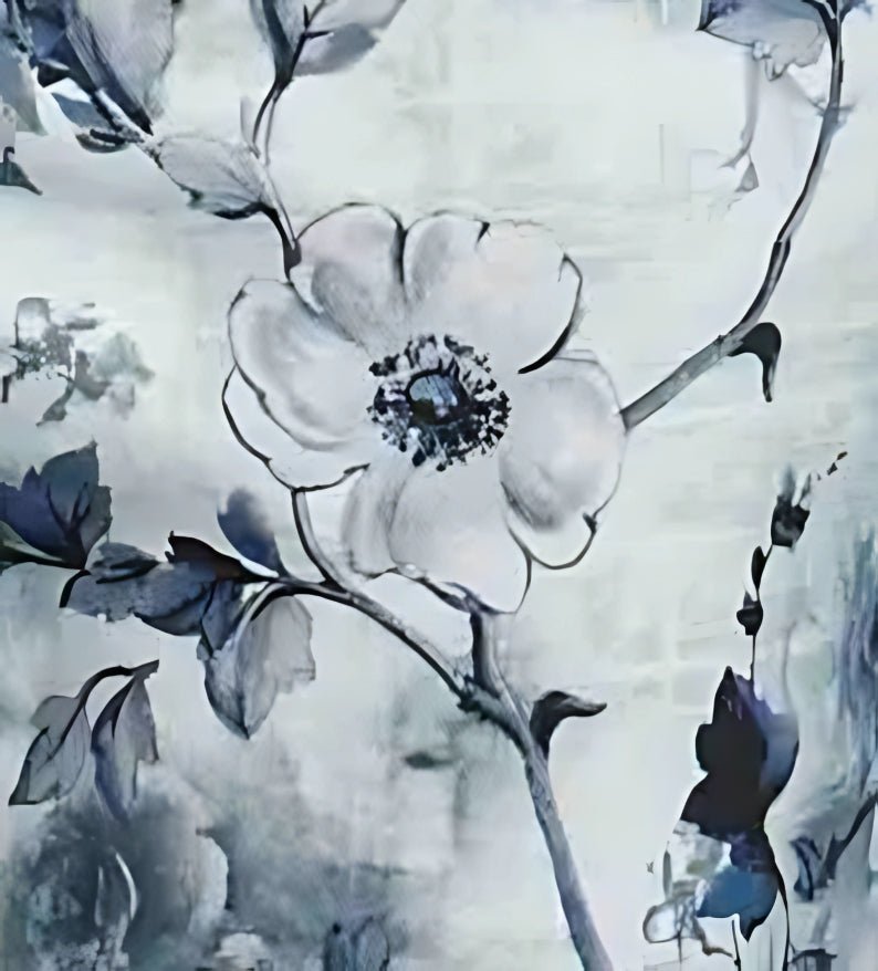 Midnight Bloom Ombre Print