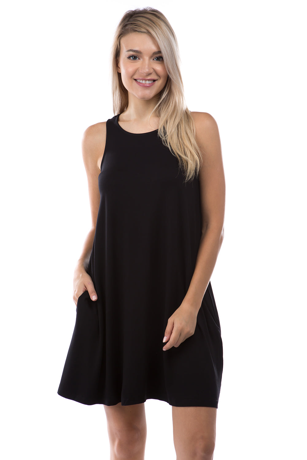 Photo 1 of Size M - Zesika Classic Fashion Collection - Black Sleeveless Dress with pockets