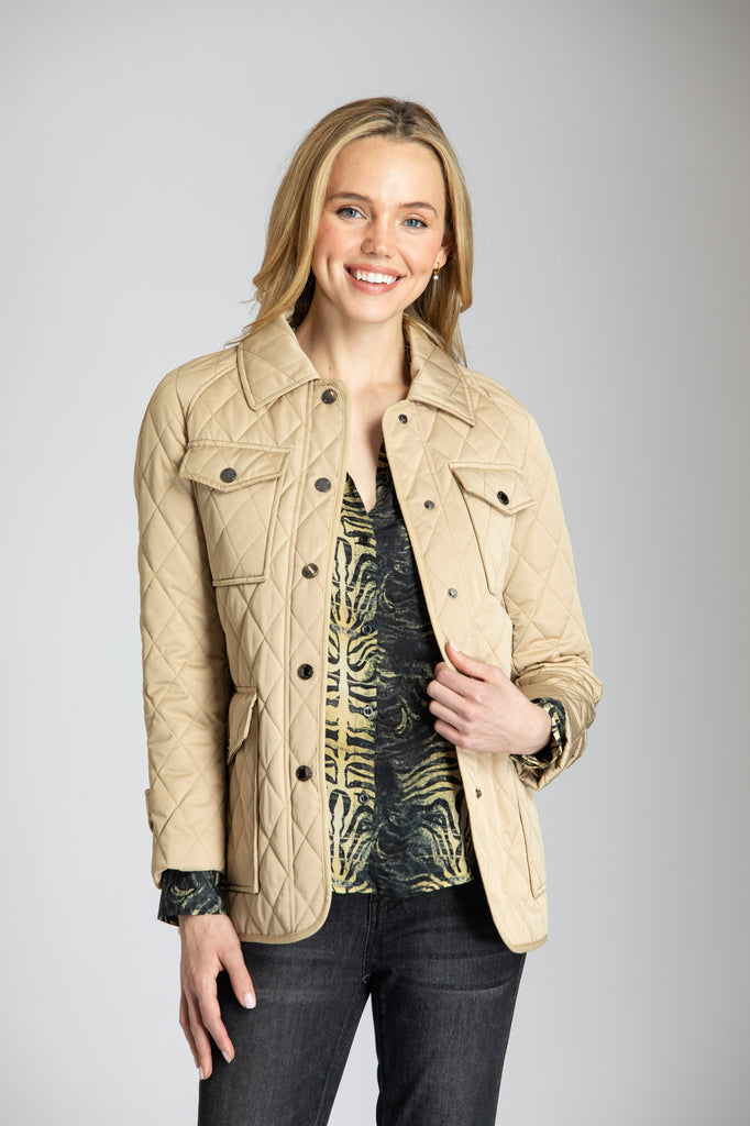 Quilted Jacket with Removable Belt APNY