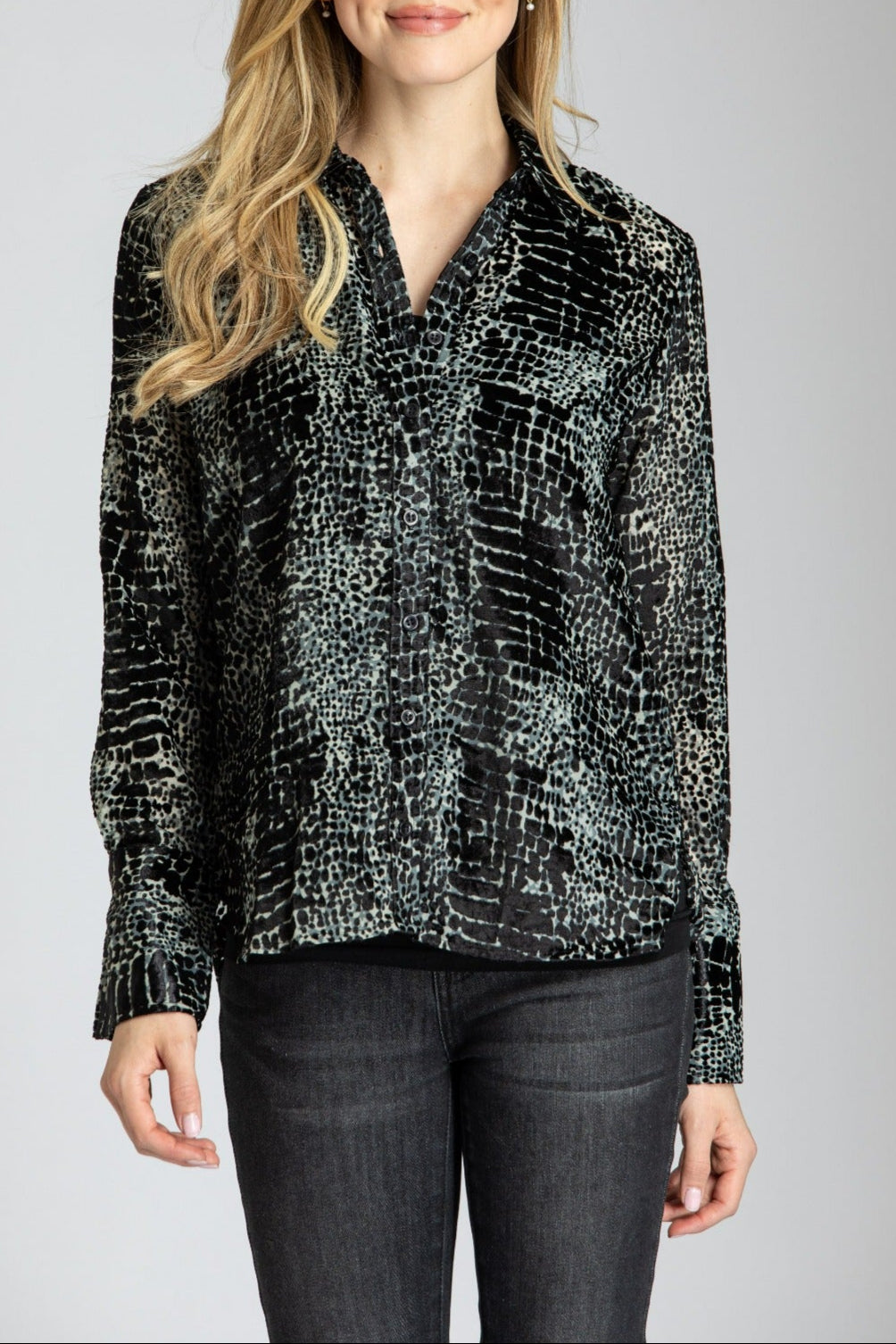 Velvet Burnout Button-Up APNY