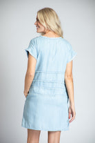  Grommet Dress With Frayed Seams
