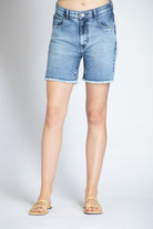 City Short With Frayed Hem