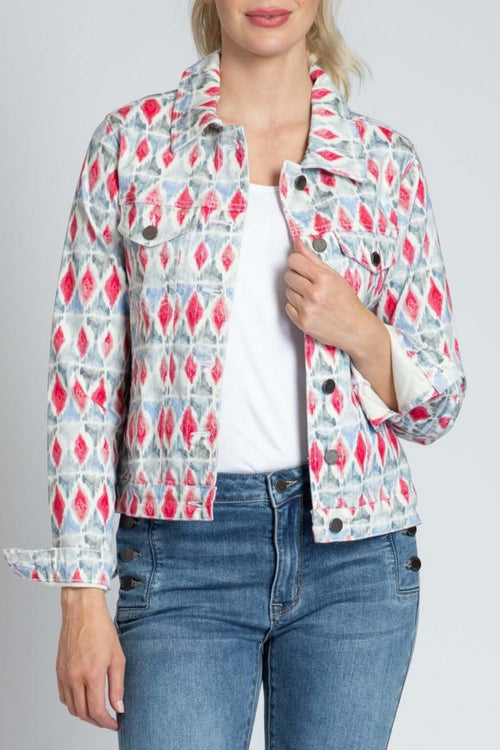 Printed Denim Jacket – APNY - Main Image