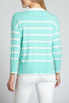 Half & Half Stripe Pull Over