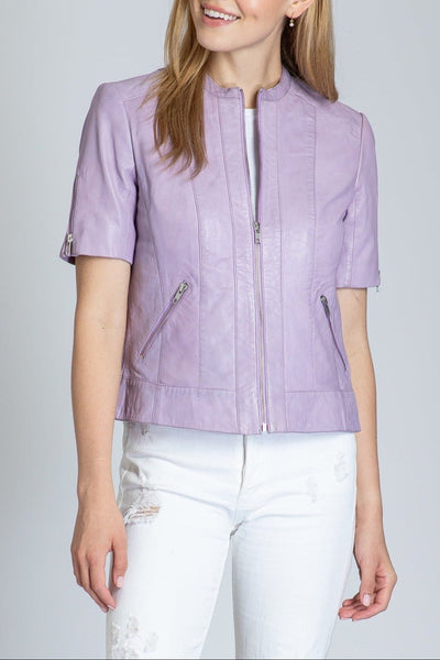 Classic Zip Front Jacket With Short Sleeves – APNY