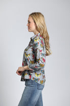 Butterfly Print - Classic Button up Shirt | left side