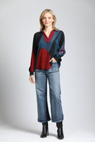 Cropped Wide Leg Pant With Patch Pockets - INDIGO | full