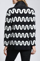  Cozy Coat with Squiggle Lines | back side