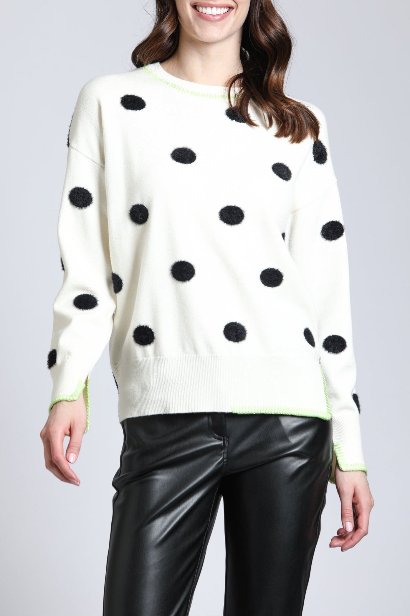 Polka Dot Sweater | front side