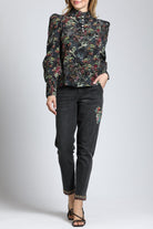 Winter Garden Pattern - Puff Sleeve Blouse | full