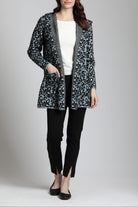 Open Front Plush Cozy Coat With Hoodie