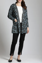 Open Front Plush Cozy Coat With Hoodie