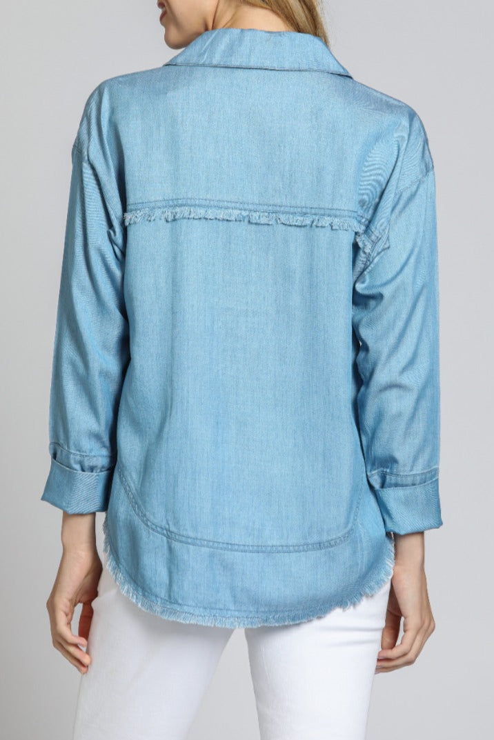  Henley P/O With Grommet Detail