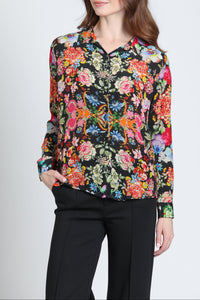 Button-up With Roll-up Sleeve Shirt