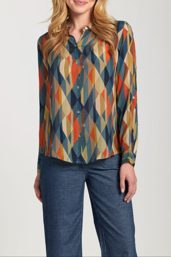 Button-up With Roll-up Sleeve