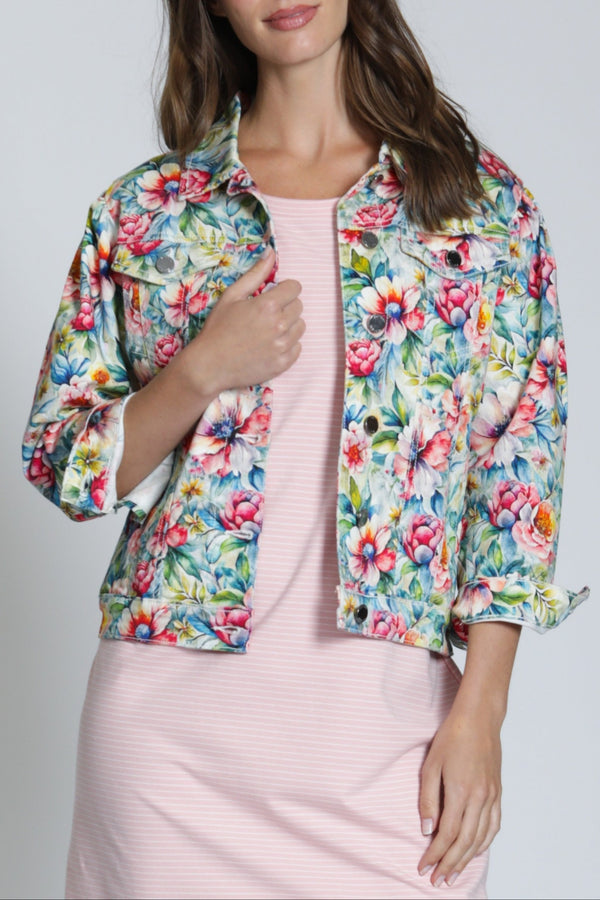 Printed Denim Jacket