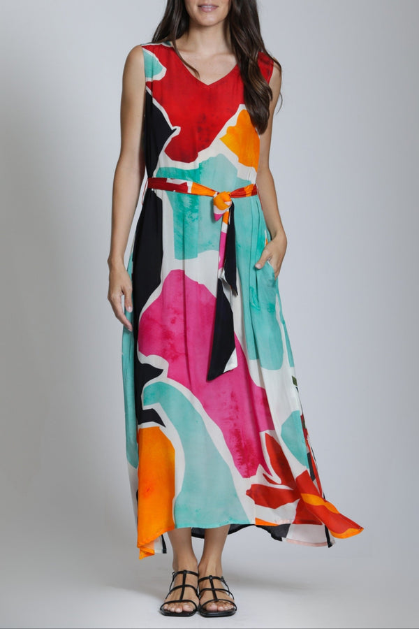 Sleeveless Tiered Maxi Dress