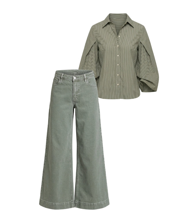 C198 & K60/Olive Drift Stripe